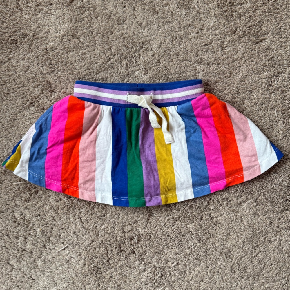 Mini Boden Multicolor Striped Skort